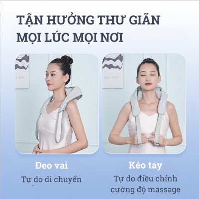 ￼Máy Massage Cổ Vai Gáy 6D - KỸ THUẬT MASSAGE TRỊ LIỆU SỐ 8 - CẢI THIỆN SỨC KHỎE TỔNG THỂ