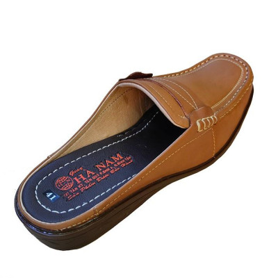 Dép Bít Mũi Nam Da Bò Thật TiTi ĐÔ Cao Cấp GSB2032d