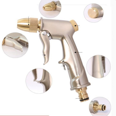  Bộ dây vòi xịt nước rửa xe, tưới cây . tăng áp 3 lần, loại 15m 206701-1 đầu đồng, cút, nối PE