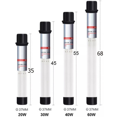 Đèn UV 30W Sterilization King Bóng Kép cao cấp, diệt tảo, diệt khuẩn cho bể cá, hồ cá, hồ thủy sinh siêu sạch ( Trắng) 