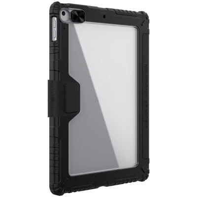 Bao da chống sốc bảo vệ camera cho iPad 10.2 (2019) / iPad 10.2 (2020) hiệu Nillkin Bumber Pro có ngăn đựng bút chống va đập, mặt lưng show Logo táo, cơ chế smartsleep, nắp bảo vệ Camera 1.1mm - hàng chính hãng