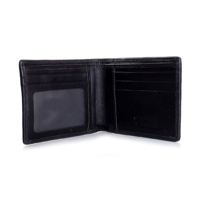 HT2201-02-03-40 - Ví nam Huy Hoàng da cá sấu gai bụng màu đen, nâu đỏ, vàng, nâu đất