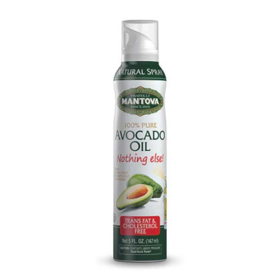 Dầu Ăn Dạng Xịt Trái Bơ Mantova (147ml) - Avocado Oil Spray (147ml) - Ít calo, ăn kiêng, 100% nguyên chất không phụ gia