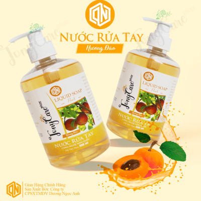 Nước rửa tay Tonycare 500ml Hương Đào – Diệt khuẩn, hương tươi mát, dưỡng ẩm da tay – Chính hãng Tonycare