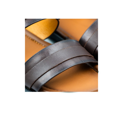 Dép Nam Quai Ngang Da Bò Thật Tomoyo TMD106