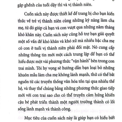 Nuôi Dạy Con Trai Vị Thành Niên