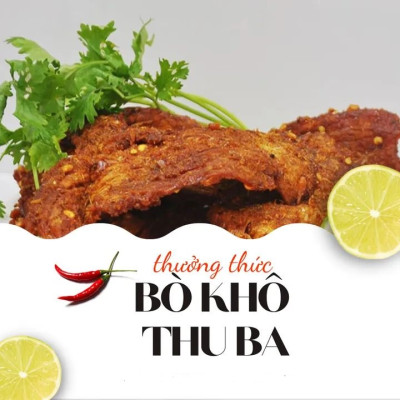 Combo 1 hộp bò khô sợi  500gr+ 1 hộp khô lát 500gr quà tặng