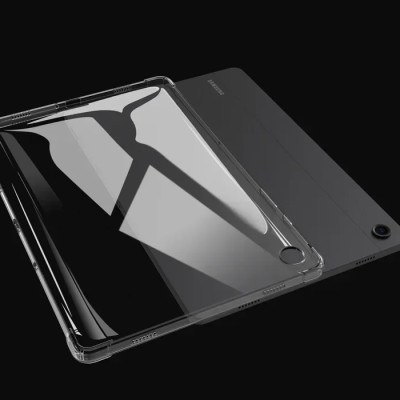 Ốp lưng trong suốt có gờ bảo vệ cho Samsung Galaxy Tab A9 , A9 Plus - hàng nhập khẩu