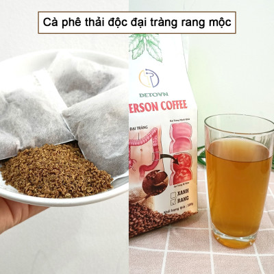 Cà phê thải độc đại tràng rang mộc gói 500g gồm 40 túi lọc tiện dụng