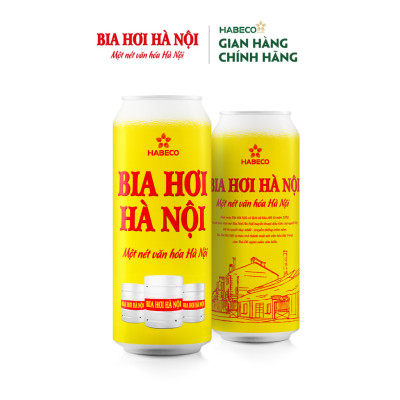 Combo 2 Thùng Bia Hơi Hà Nội - Thùng 24 lon 500ml