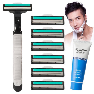 Combo vĩ dao cạo râu 36 lưỡi thay thế , kèm bàn cạo , tặng tuýp kem cạo râu cho nam vô cùng tiện lợi