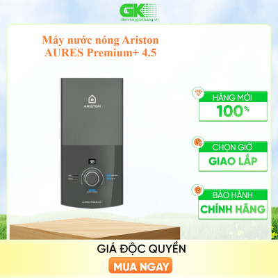 Máy nước nóng Ariston AURES Premium+ 4.5 - Hàng chính hãng