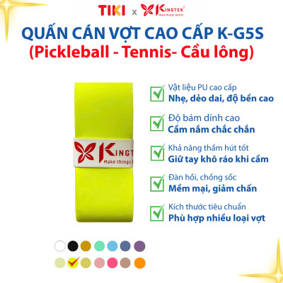 Quấn Cán Vợt KINGTEK K-G5S | Overgrip Cao Cấp Cho Pickleball - Cầu Lông - Tennis | Êm Tay – Chống Trượt – Hút Mồ Hôi