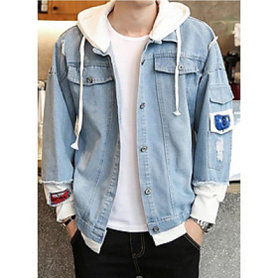 Áo khoác jean nam phong cách Hàn Quốc AKJN012 (Xanh bò)