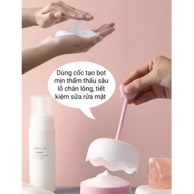 Cốc Tạo Bọt Sữa Rửa Mặt HICKIES LACING SYSTEM – Xà Bông Tắm Thiết Kế Ngộ Nghĩnh, Tiện Dụng - HÀNG CHÍNH HÃNG MINIIN