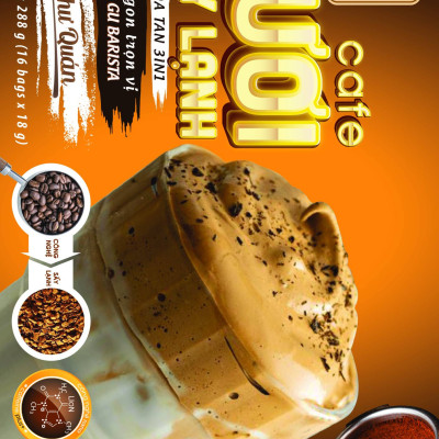 Cà Phê Tươi - Lion HT3in1 - Cà phê TƯƠI sấy lạnh - Chuẩn gu Barista 288g (16 gói x 18g)