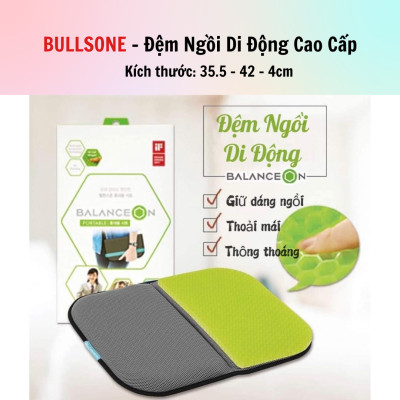 Đệm ngồi di động cao cấp Bullsone - Hàng chính hãng
