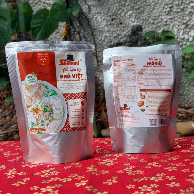 Xốt gia vị phở Việt Shammi gói 200g, xốt phở bò, phở gà hoàn chỉnh không hương liệu(Đạt chuẩn US/UK)