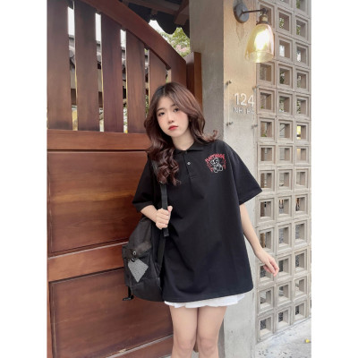 Áo Thun POLO Unisex Form Rộng - Brand Chính Hãng SDVN - HAPPINESS