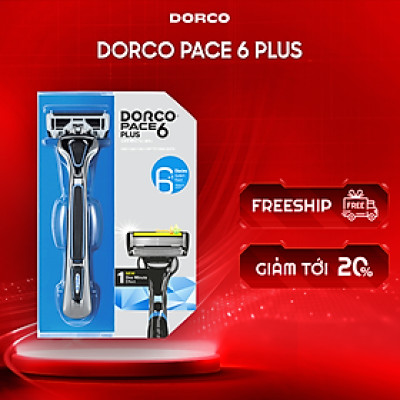 Dao Cạo Râu 6 Lưỡi Dorco Pace 6 Plus SXA 5001-PT (6 Lưỡi + Đầu Cắt Tóc Mai)