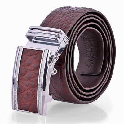 HC4748-49-50-51 - Thắt lưng nam da cá sấu Huy Hoàng nguyên con bụng 4P màu đen, nâu đỏ, nâu đất, vàng bò