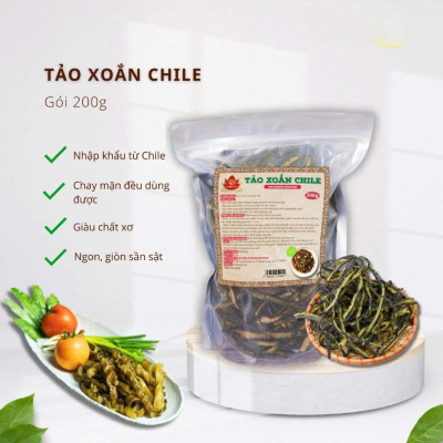 Tảo Xoắn Chile Gói 100g và 200g - Thực Phẩm Bổ Sung Dinh Dưỡng Cho Cả Gia Đình, Người Ăn Chay, Ăn Kiêng, Giảm Cân, Thực Dưỡng, Eat Clean, Healthy