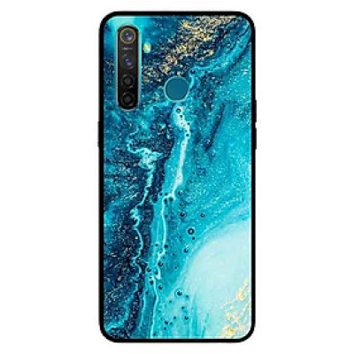 Ốp Lưng in cho Realme 5 Mẫu NỀN ĐÁ HOA 12 - Hàng Chính Hãng