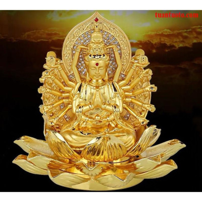 Tượng phật bà hai mặt để ô tô