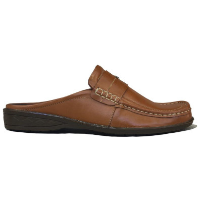 Dép Bít Mũi Nam Da Bò Thật TiTi ĐÔ Cao Cấp GSB2091d