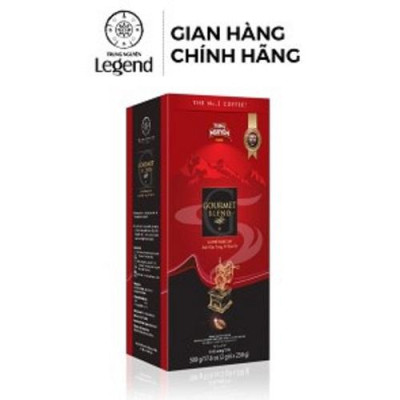 Combo 2 Hộp Cà phê Rang Xay Pha Phin Gourmet Blend - Trung Nguyên Legend - 500gr (Vị cà phê đậm, cafein 1%)