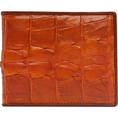 Ví Nam Da Cá Sấu Gai Đuôi Huy Hoàng HT2209 (12.5 x 10 cm) - Vàng