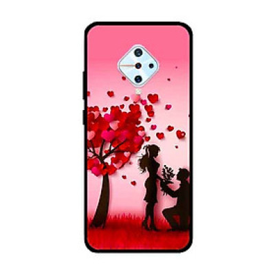 Ốp Lưng in cho Vivo S1 Pro/ Vivo V17 Mẫu Nền Trái Tim 1 - Hàng Chính Hãng