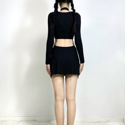 Bộ đồ bơi bikini nữ 2 mảnh kín đáo quần short áo tay dài đi tắm biển, tập yoga, tập gym - B.31