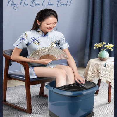 Bồn ngâm chân OKACHI JP-300 dòng cao cấp massage chân 7 bi lăn