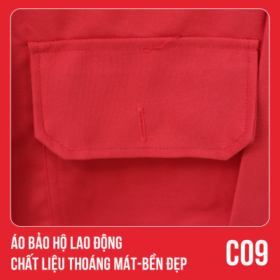 Áo bảo hộ lao động, chất liệu thoáng mát, bền đẹp - Mã C09