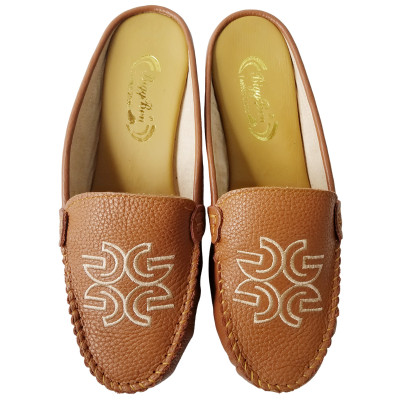 Dép Sục Nữ Da Bò Thật BIGGBEN Cao 3 phân SBN54