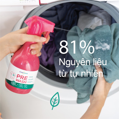 Tẩy Vết Bẩn Quần Áo Không Mất Màu - Hư Hại Sợi Vải Pre-Wash Extra Stanhome 500ml - 64350