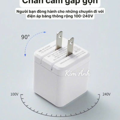 Củ sạc xuất Nhật GaN 45W KFLY ( JHX-AC2048) đạt chứng nhận PSE tiêu chuẩn Nhật Bản, Kim Ánh cho dùng thử 30 ngày, bảo hành hàng chính hãng 12 tháng