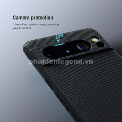 Ốp lưng chống sốc cho Google Pixel 7 chính hãng Nillkin dạng sần chống bám vân tay, viền mềm - Hàng chính hãng
