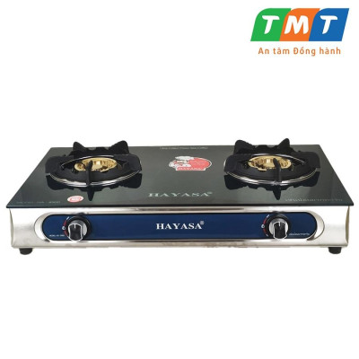 [HÀNG CHÍNH HÃNG] Bếp gas đôi kiếng cường lực cao cấp HAYASA HA-8900 2 đầu hâm