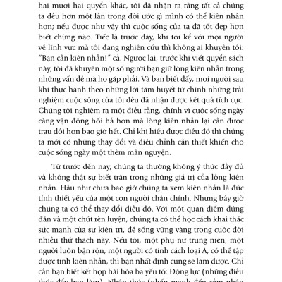 Sức Mạnh Lòng Kiên Nhẫn (Tái Bản)