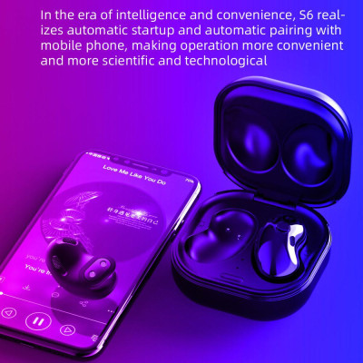 CINCATDY Tai Nghe Bluetooth V5.0 Earbuds Gaming Headphone True Wireless Headset S6 - Hàng Chính Hãng