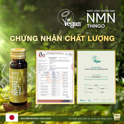 Combo 3 SET Nước Uống NMN Thingo + Tặng Cốc NMN hoặc Túi NMN cao cấp chính hãng