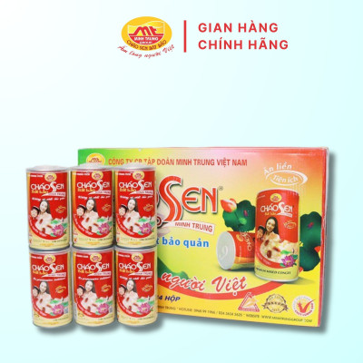 Cháo sen bát bảo Minh Trung 365g - CSBB 24(thùng 24 lon)