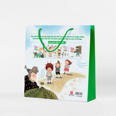 Sách - Bộ Sách Dạy Con Thói Quen Tốt - Tự Tin + Can Đảm + Không Nói Dối + Không Đố Kỵ (Túi 4 Cuốn)