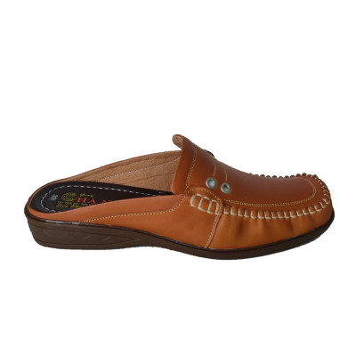 Dép Bít Mũi Nam Da Bò Thật TiTi ĐÔ Cao Cấp GSB20126d