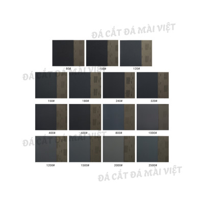 5 Tờ Giấy Nhám Nước RIKEN C35P Nhật Bản Đủ Số Từ P150 Đến P2500 Chính Hãng