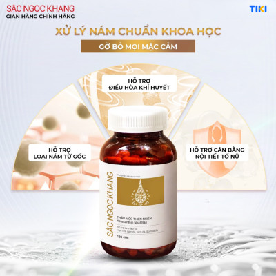 Viên uống đẹp da - chống lão hóa - nám sạm tàn nhan Sắc Ngọc Khang Vi Tảo Lục Hộp 180 Viên