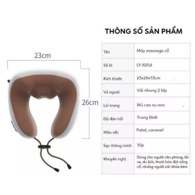Gối Massage cổ Gáy Đa Năng Hình Chữ U 