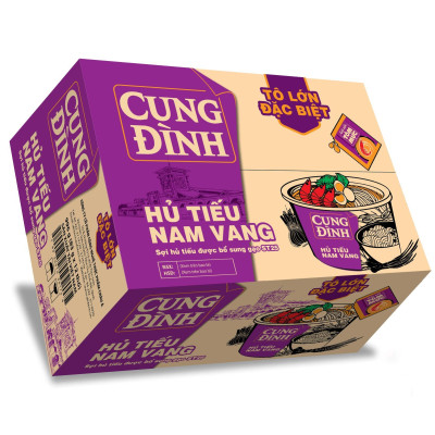 Thùng 12 Hộp Hủ Tiếu Nam Vang Cung Đình (83g x12 hộp )